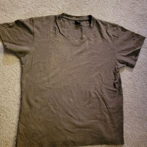 Effort's hempwear olive green V-neck T-shirt size S